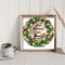 5D DIY Diamond Painted Christmas wreath Partial Special Rhinestone Set