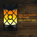 66LED Flame Light Solar Lights Outdoor Wall Lamp Fixture Outdoor Water S1P7