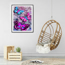 DIY Full Round Drill Diamond Painting Butterfly Mosaic Rhinestone Art