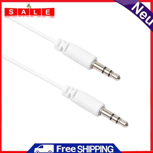 3.5mm Stereo Jack Audio Cable Male to Male AUX Cord for Car Speaker Headphones