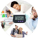 Travel Alarm Clock Small Electronic Plastic Automotive Display Stopwatch N E6B4
