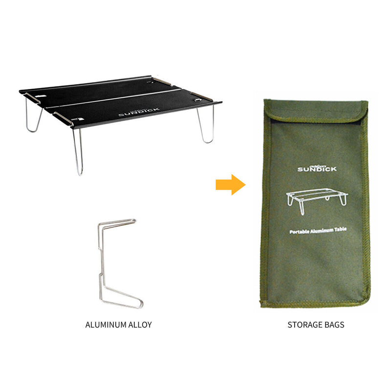Mini Folding Table Ultralight Compact for Backpacking Camping Hiking Outdoo
