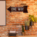 ONE WAY Metal Retro Tin Sign Art Poster Iron Painting Home Decor Accessories