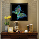 5D Diamond Painting Kit Butterfly Partial Special Shape Drill DIY Wall Art Cr