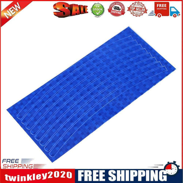 Bike Bicycle Cycling Motorcycle Wheel Tire Tyre Reflective Stickers(Blue)