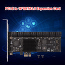 SA3116J PCIE 16-Port 6Gbps PCI-Express X1 to SATA 3.0 Expansion Card Adapter