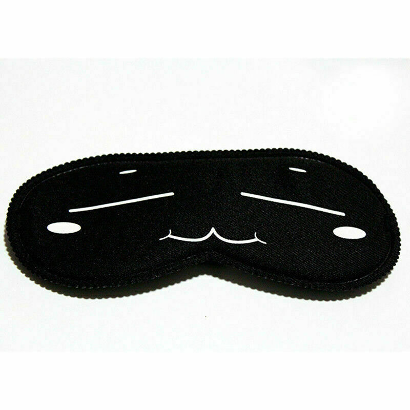 Cute Sleeping Eye Facepack Blindfold Sleep Travel Shade CoverLight Blinde B4W7