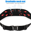 Hidden Mini Belt Bag Pack Splash Proof Unisex Sport Pouch Phone Bag (Black)
