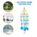 #A Diamond Wind Chime Hollow Moon Hanging Ornament Courtyard Artwork Pendant