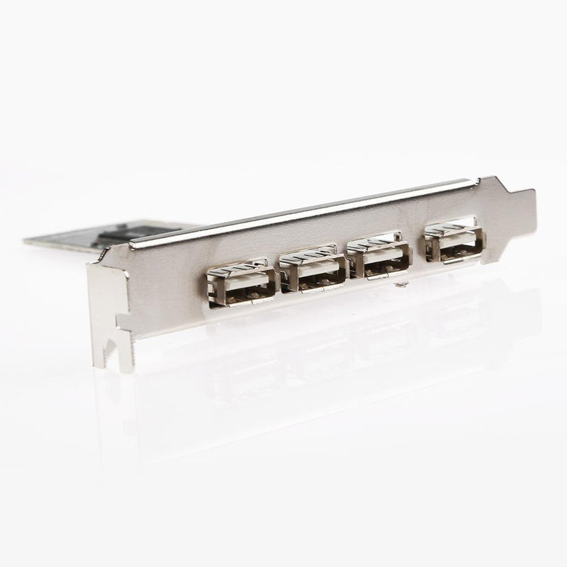 PC 4 Ports PCI to USB 2.0 HUB Riser PCI Expansion Card Adapter Converters Newly