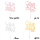 Wedding Decoration Cake Topper Acrylic Decor Happy Birthday Party Supplies