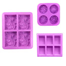 DIY Craft Soaps Supplies Cake Mould Silicone Soap Mold Flower Shaped