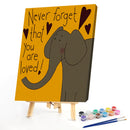 Words And Animal 40x50cm Oil Paint By Numbers Picture DIY Painting