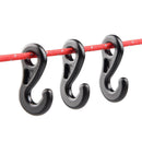10pcs Plastic Tent Light Hanging Hooks Canopy Tarp Fixed Clip Hook (B)