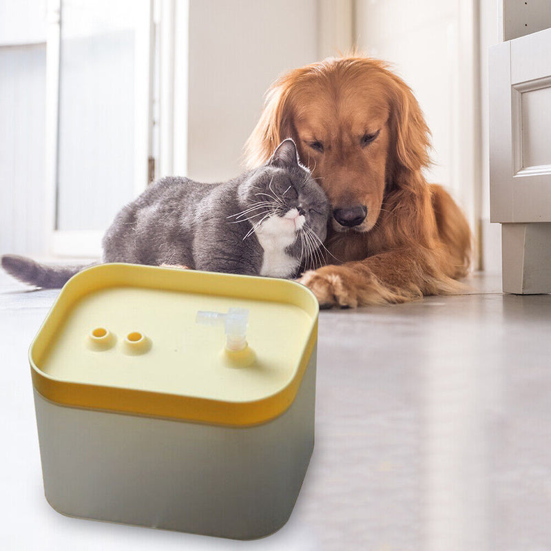 1.5L Capacity Automatic Cat Water Fountain Pet Water Dispenser Drinking Bowl