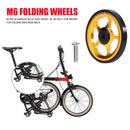 Mi.Xim Aluminum Easywheel Easy Wheel with M6 Bolt for Brompton Folding Bike Part