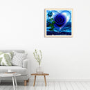 5D DIY Full Drill Diamond Painting Blue Rose Cross Stitch Embroidery Kits Newly