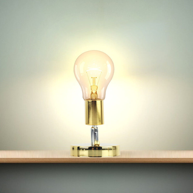 E27 Lamp Holder Retro Metal Lamp Socket 180 Rotating Wall Lights Base (A)