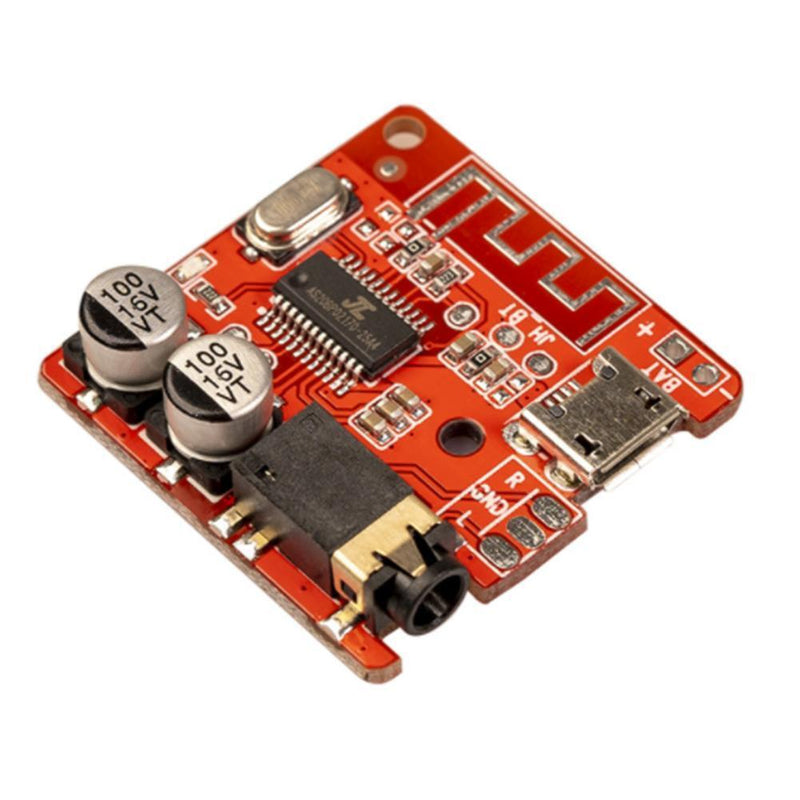 5pcs Bluetooth-compatible 5.0Audio Receiver Board MP3 Lossless Decoder(Red)