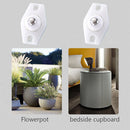 4x Adhesive Casters Pulley Rollers for Cabinet Trash Can Wheel Box (White) Newly