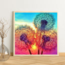 Full Embroidery Cotton Thread Cross Stitch 11CT Counted DIY Sunset Dandelion Kit