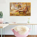Frameless Oil Painting Arts Picture By Number Bench Umbrella Hand Painted Cra