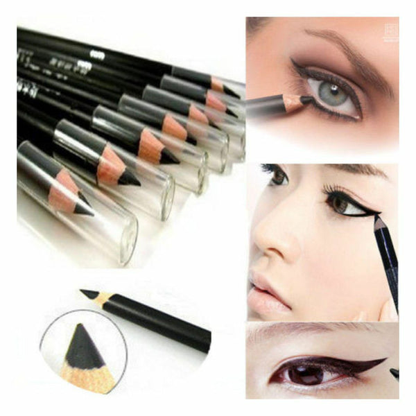 women Smooth Beauty Lasting Waterproof Makeup tool Eyeliner Pencil Black