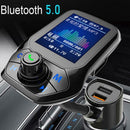 FM Transmitter Radio Bluetooth Compatible 5.0 Wireless 2Q6W USB Charger T7E I8A5