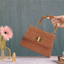 Faux Bamboo Handbags Purse Handles Replacement U Shape for DIY Bags - 2pcs