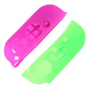 Handle Silicone Sleeve Switch Case for Nintendo Switch NS(Green+Purple)