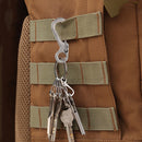 5x Outdoor Quick Hanging Key Chain Spring Hook Molle Clasp Buckle (Grey) Newly