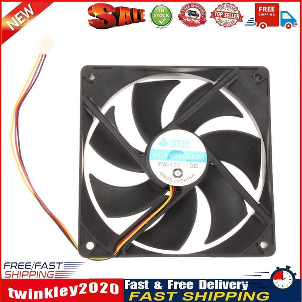 120mm 120x25mm 12V 3Pin DC Brushless PC Computer Case Cooling Fan Newly
