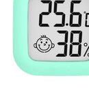 Mini Thermometer Digital LCD Temperature Humidity Meter Hygrometer (Green)