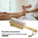 1x Wood Handle Pumice Stone Foot Cleanser Brushs Feet Remove S9F2 I9Y2 F0H6