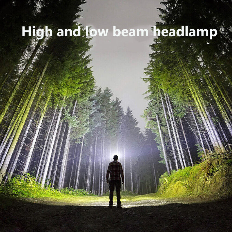 USB Charge LED COB Headlamp Waterproof Outdoor Camping Fishing Bicycle Head