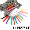 Craft Tools DIY Soft Grip Crochet Hook Weave Yarn Aluminum Knitting Needles