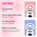 Facial Massager LED light therapy Vibration Hot Cool Treatment Skin Care.