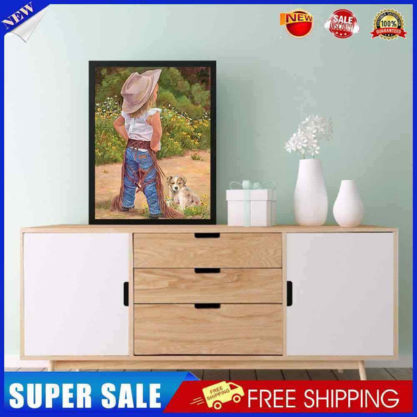 #A Cowboy Hat Kid Diamond Painting Kits Full Square Drill Home Wall Art Decor