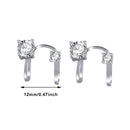 Women Men No Pierced Tragus Earrings Zircon Ear Cuff Non Piercing Earrings