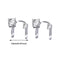 Women Men No Pierced Tragus Earrings Zircon Ear Cuff Non Piercing Earrings