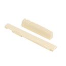 Left-Hand Folk Guitar ABS Bridge Saddle Nut Kit for Guitar (Ivory White) Newly