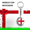 #A National Flag Football Key Chain Wear-Resistant Jewelry Keyrings Gifts for Ki