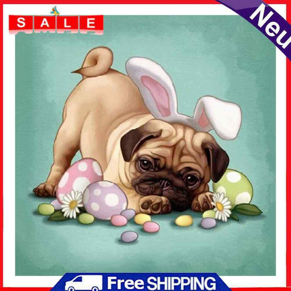 Diamond Painting Dog Kit Full Round Rhinestone Wall Picture