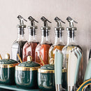 Oil Bottle Spout Pour with Stopper Pot Bottle Cork Plug Olive Pour Dispenser