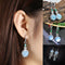 Wedding Jewelry Party Chic Peridot Moonstone Topaz Ear Stud Moonstone Earrings