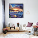 Sea Wave Diamond Painting 5D DIY Drill Point Picture Rhinestone Kit (B2272)