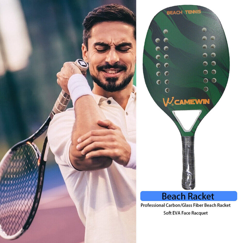 Lightweight Carbon Fiber Beach Tennis Racket Portable Outdoor Sport Accessories