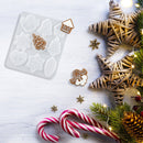 DIY Epoxy Mold Christmas Elk Bell Decorative Key Chain Hanging Non-Toxic Crafts