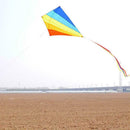 Large Rainbow Kites Easy To Assemble Launch Fly-Best For Outdoor Kite Beach P6V4