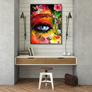 Painting By Numbers DIY Flowers Eye Canvas Oil Wall Art Picture Ornaments Kit